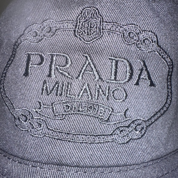 Prada Black Canvas Bucket Hat - Picture 3 of 4